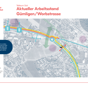Poster 16 Arbeitsstand Guemligen Worbstrasse Bypass Bern Ost